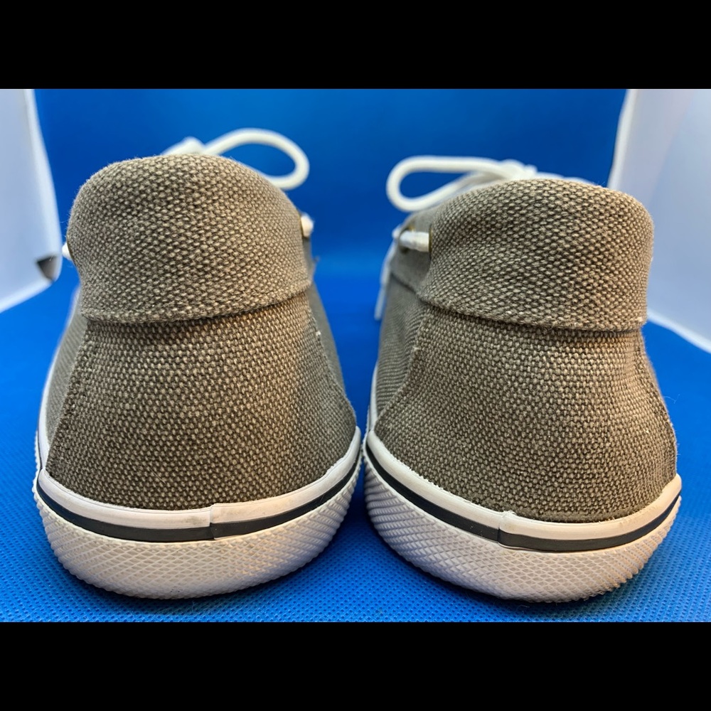 ST.JOHN'S BAY Gray Canvas Casual Memory Foam Boat Shoes Men's Size 13 M. - Picture 9 of 11